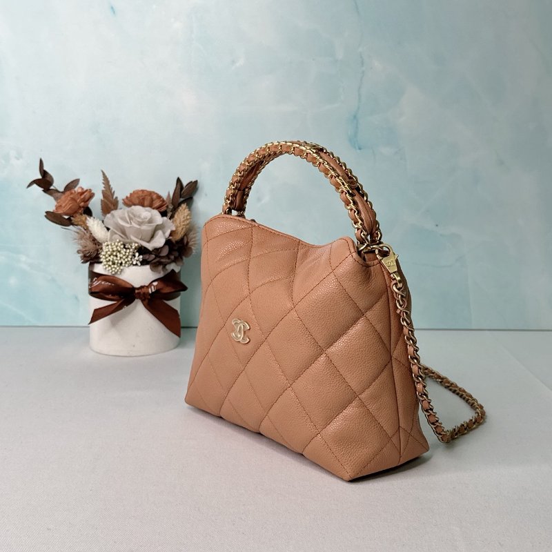 CHANEL 全新25B牛皮飯盒包-2