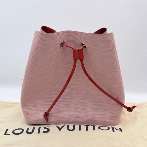 LV粉紅拼色水桶包🎀