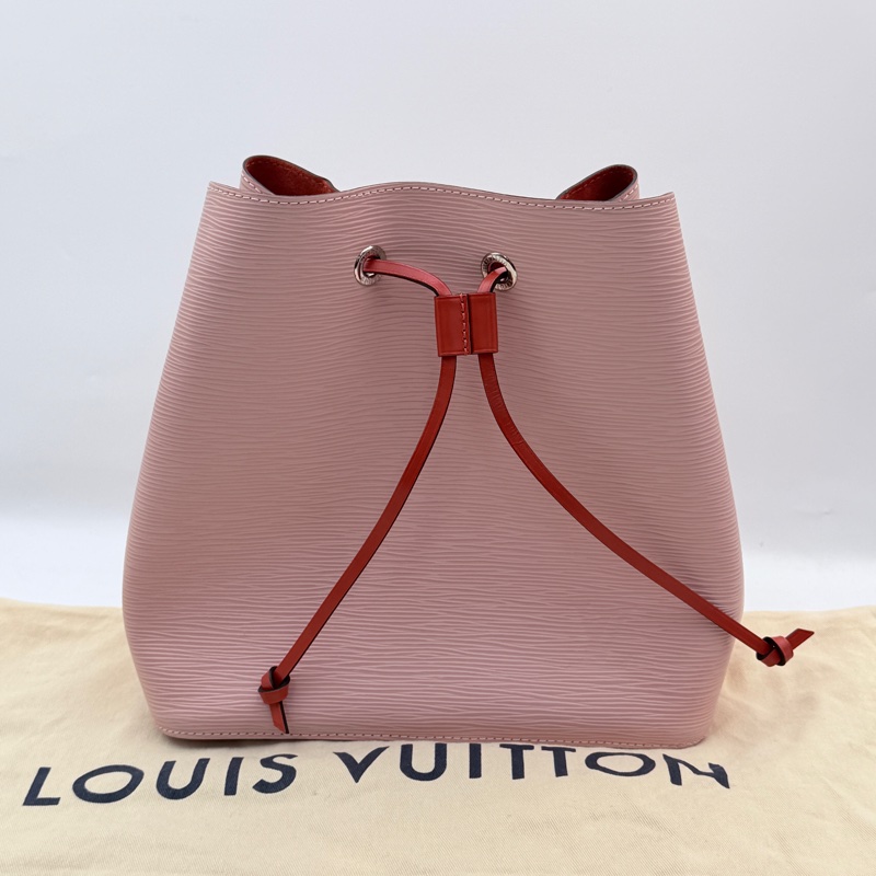 LV粉紅拼色水桶包🎀-0