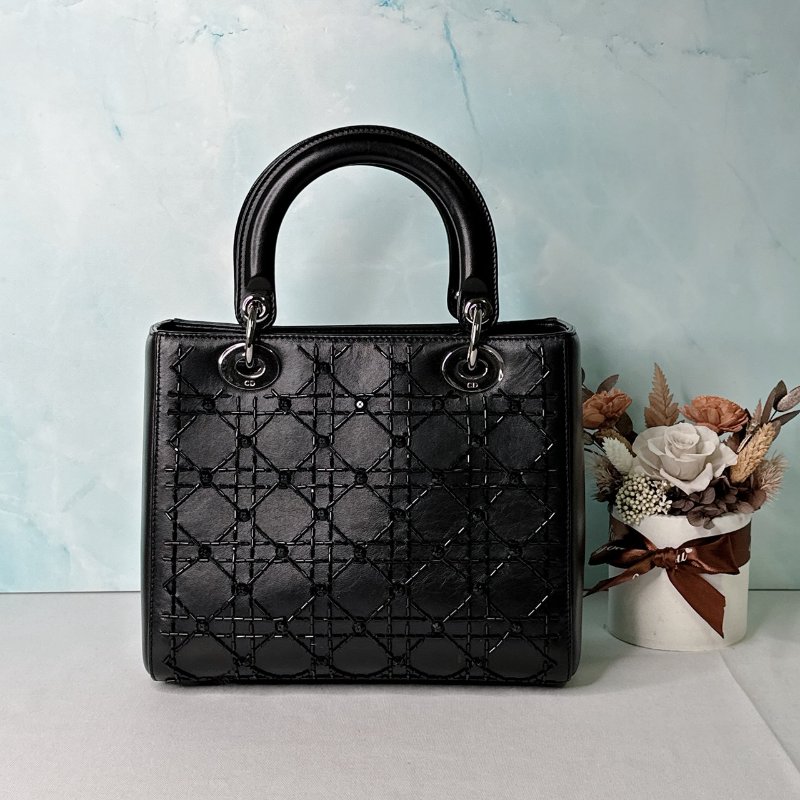 DIOR 黑色五格黛妃包-1
