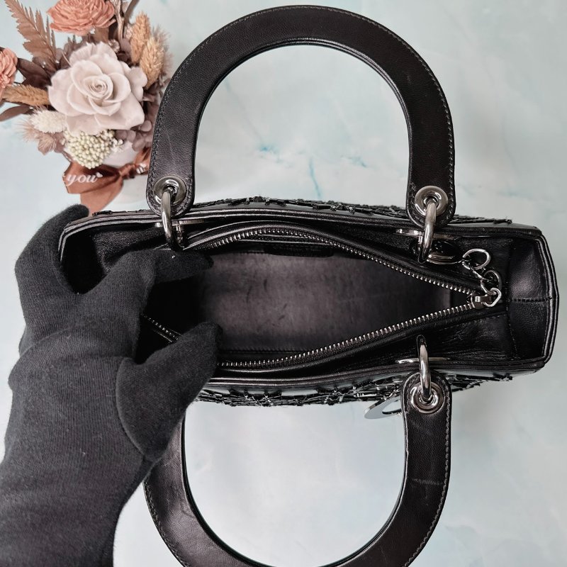 DIOR 黑色五格黛妃包-4