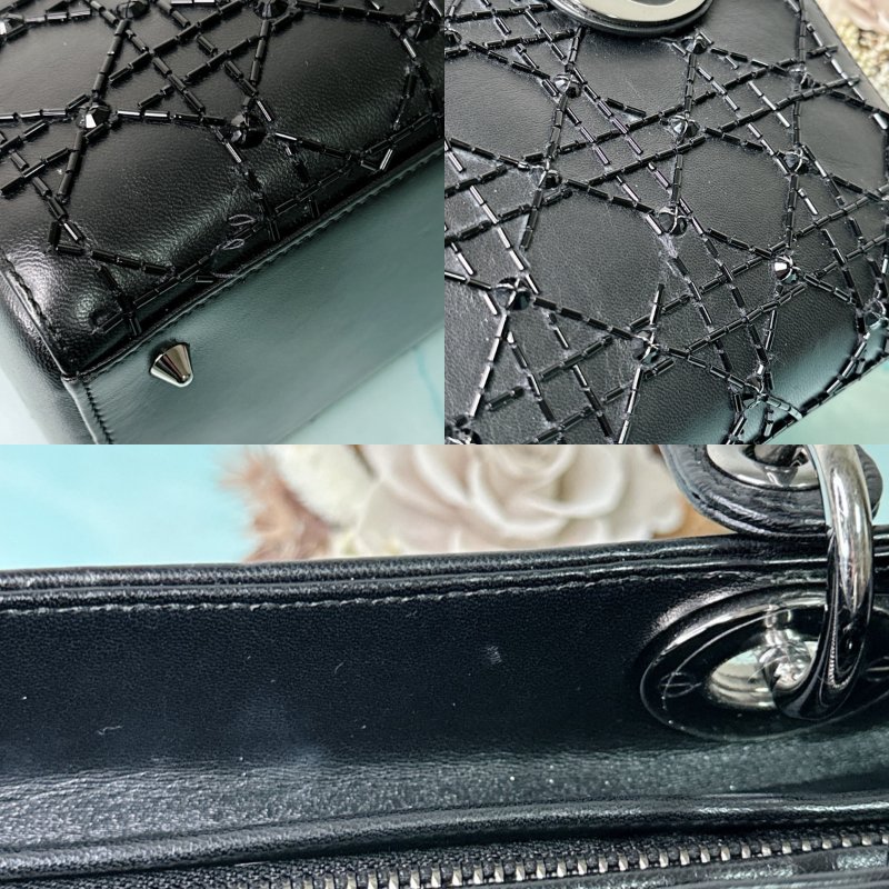 DIOR 黑色五格黛妃包-6