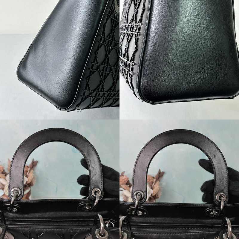 DIOR 黑色五格黛妃包-7