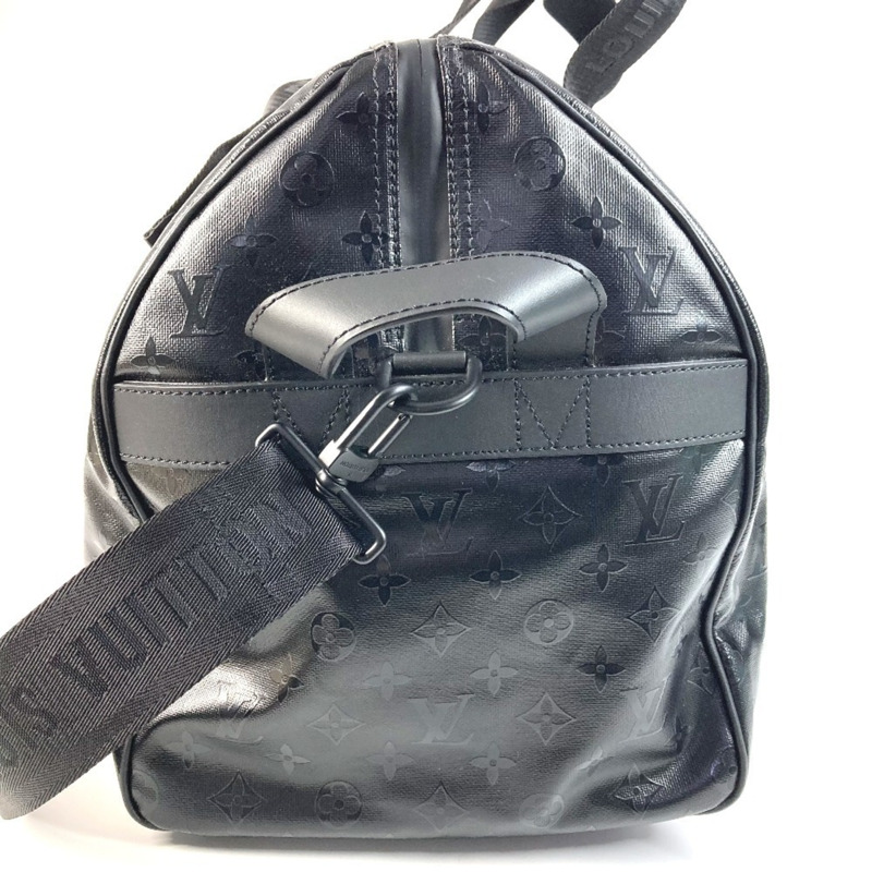 路易威登 M23786 LV SKI Monogram Storm Keepall 55 旅行包，兩用單肩包/波士頓皮革，男女通用，黑色，近全新-3