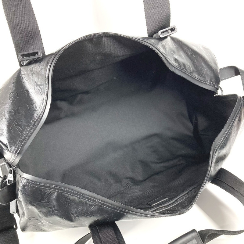 路易威登 M23786 LV SKI Monogram Storm Keepall 55 旅行包，兩用單肩包/波士頓皮革，男女通用，黑色，近全新-9