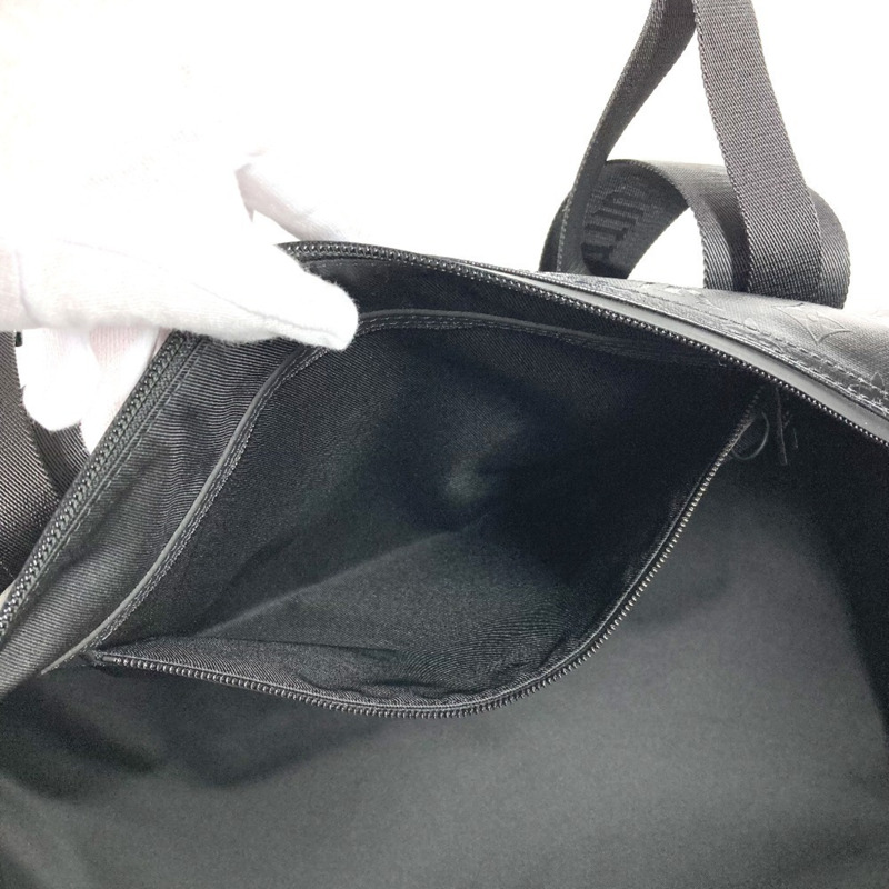 路易威登 M23786 LV SKI Monogram Storm Keepall 55 旅行包，兩用單肩包/波士頓皮革，男女通用，黑色，近全新-11