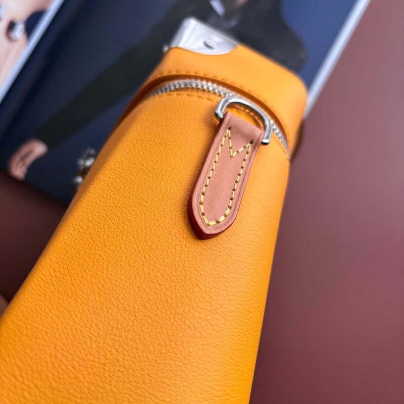 ::LOUIS VUITTON:: LV M59666 Box Trunk 黃色皮革直式箱包手提斜背包-10