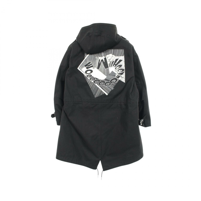 CELINE × CHRISTIAN MARCLAY Mod 連帽衫，純棉材質，黑色，二手女款，尺寸 34-1