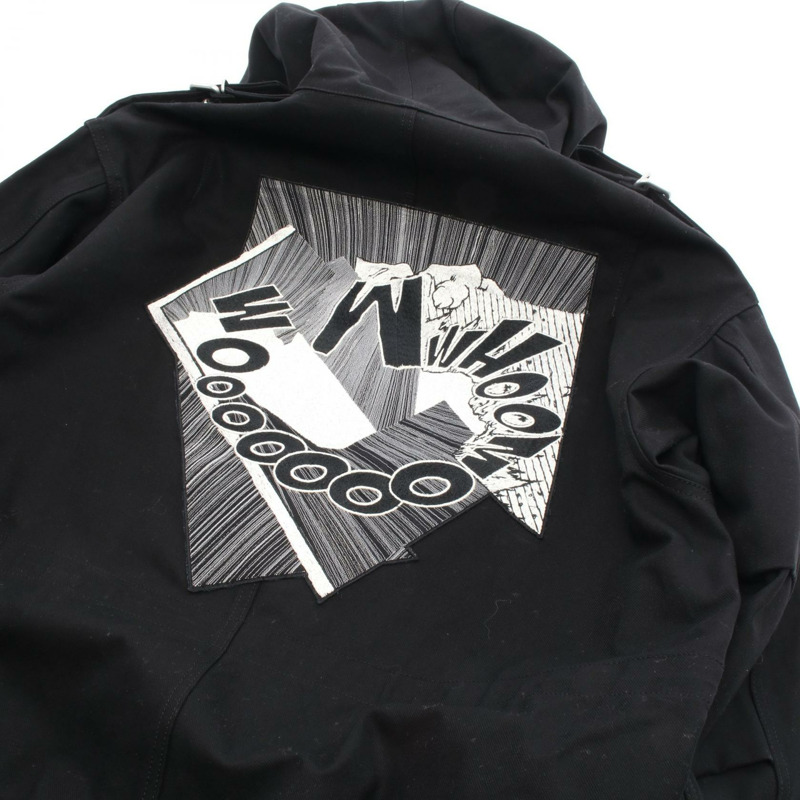 CELINE × CHRISTIAN MARCLAY Mod 連帽衫，純棉材質，黑色，二手女款，尺寸 34-5