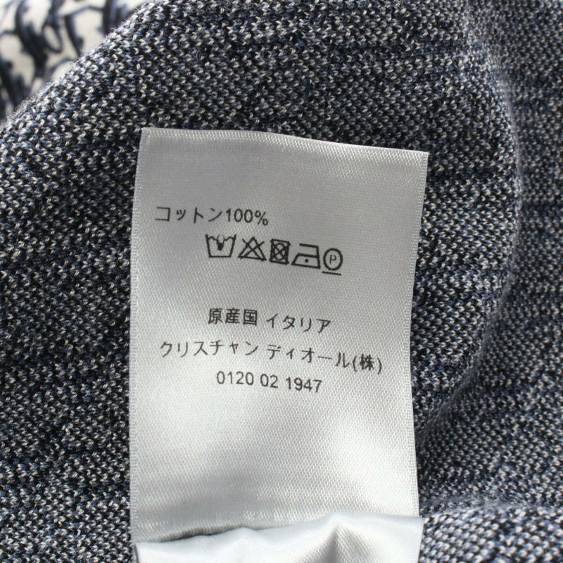 Dior Oblique 襯衫上衣 023M550AT099 純棉 黑色 海軍藍 米色 二手 男士 S 碼-3