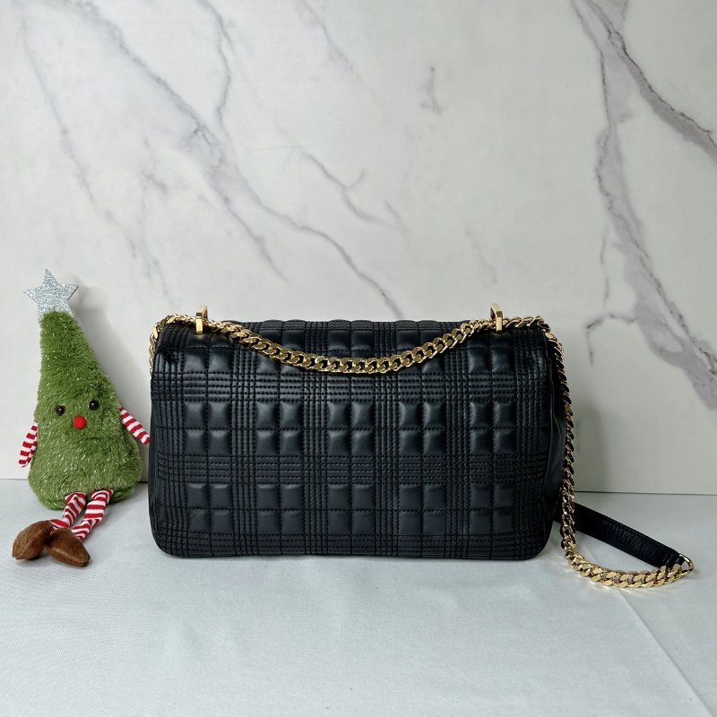 BURBERRY Lola中款格紋鏈包-1