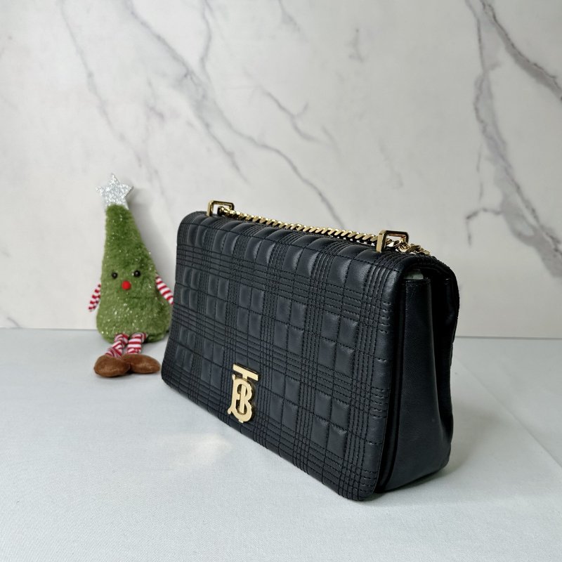 BURBERRY Lola中款格紋鏈包-2