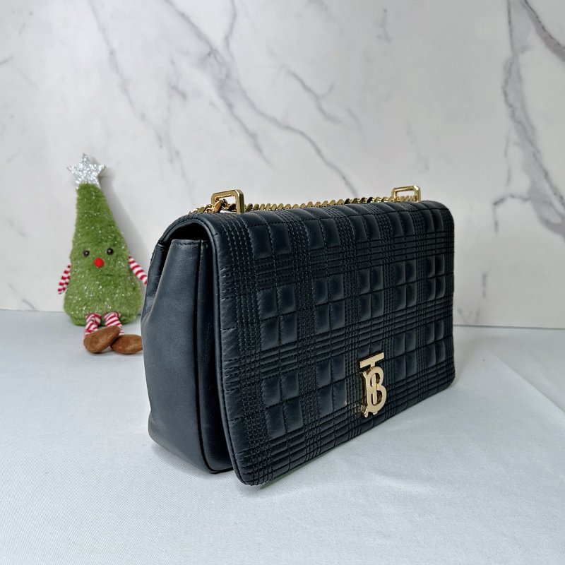 BURBERRY Lola中款格紋鏈包-3
