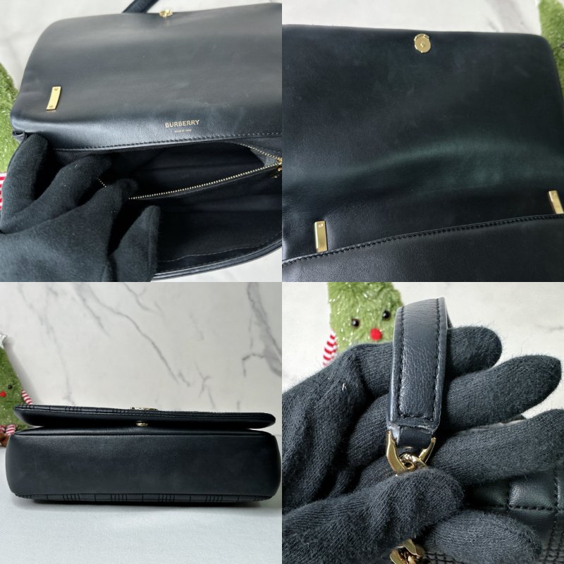 BURBERRY Lola中款格紋鏈包-6