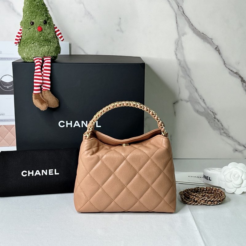 CHANEL 全新25b鍊帶飯盒包-1