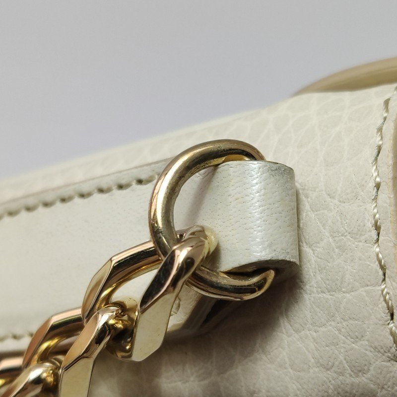 Burberry牛皮純色流蘇鏈條包斜挎包-10