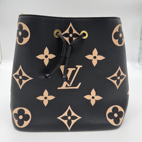 LOUIS VUITTON NéoNoé MM M45497 黑色 雙色壓紋水桶包
