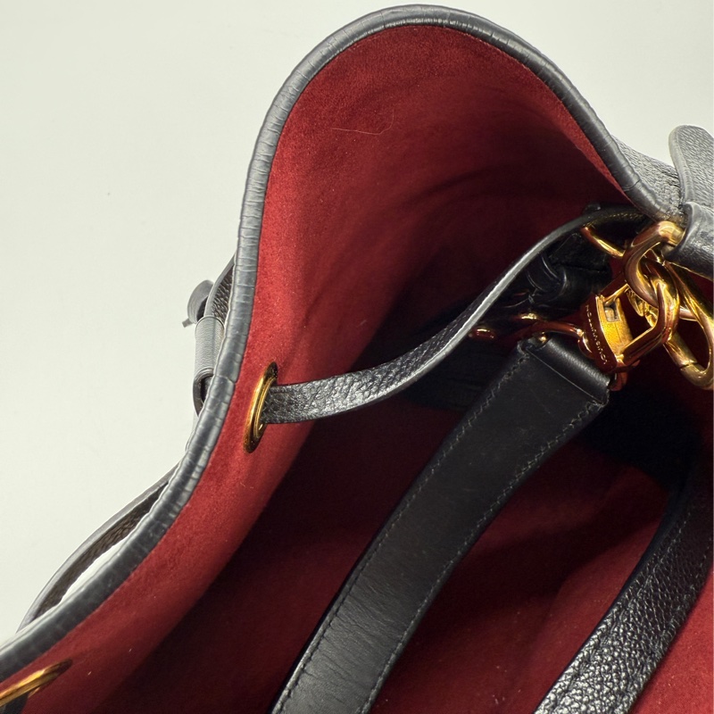 LOUIS VUITTON NéoNoé MM M45497 黑色 雙色壓紋水桶包-11