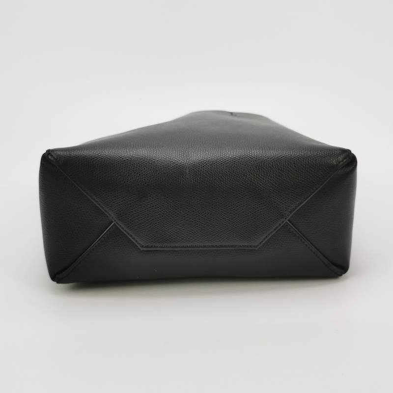 Celine Cabas牛皮純色字母logo斜挎包單肩包-5