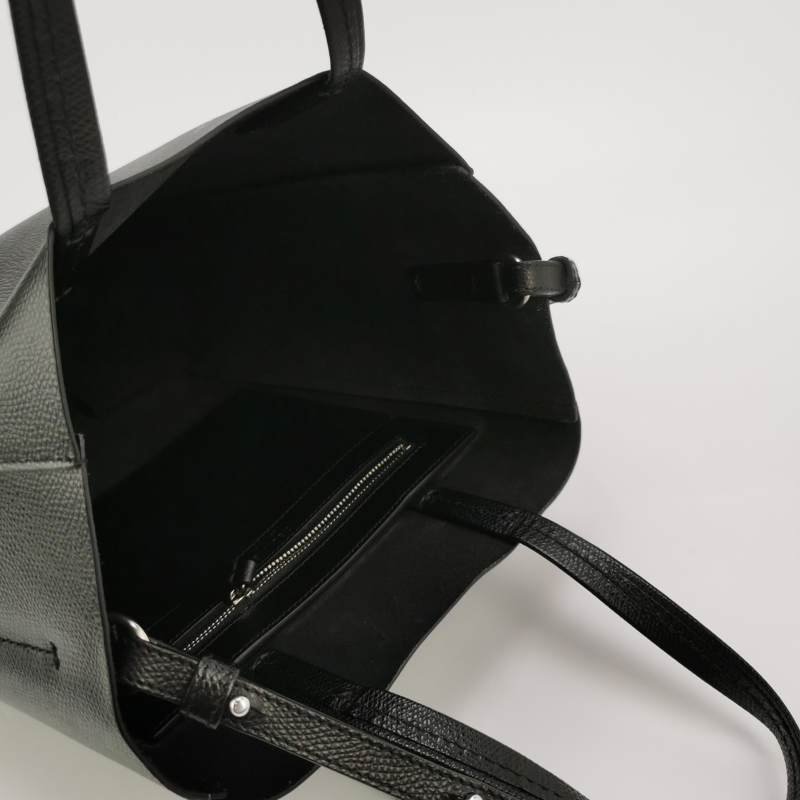 Celine Cabas牛皮純色字母logo斜挎包單肩包-6