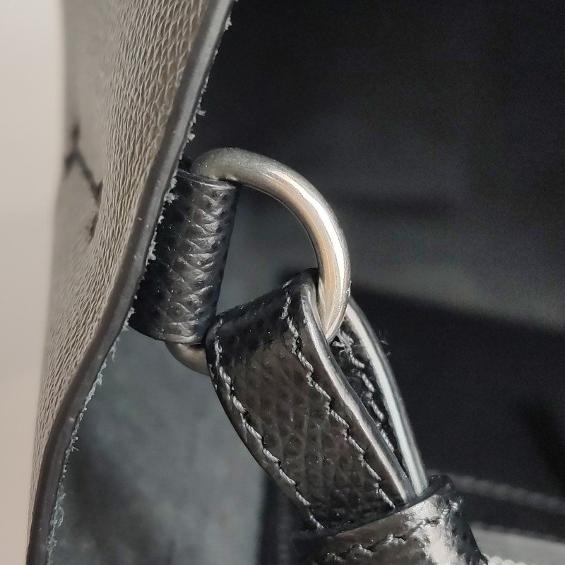 Celine Cabas牛皮純色字母logo斜挎包單肩包-10