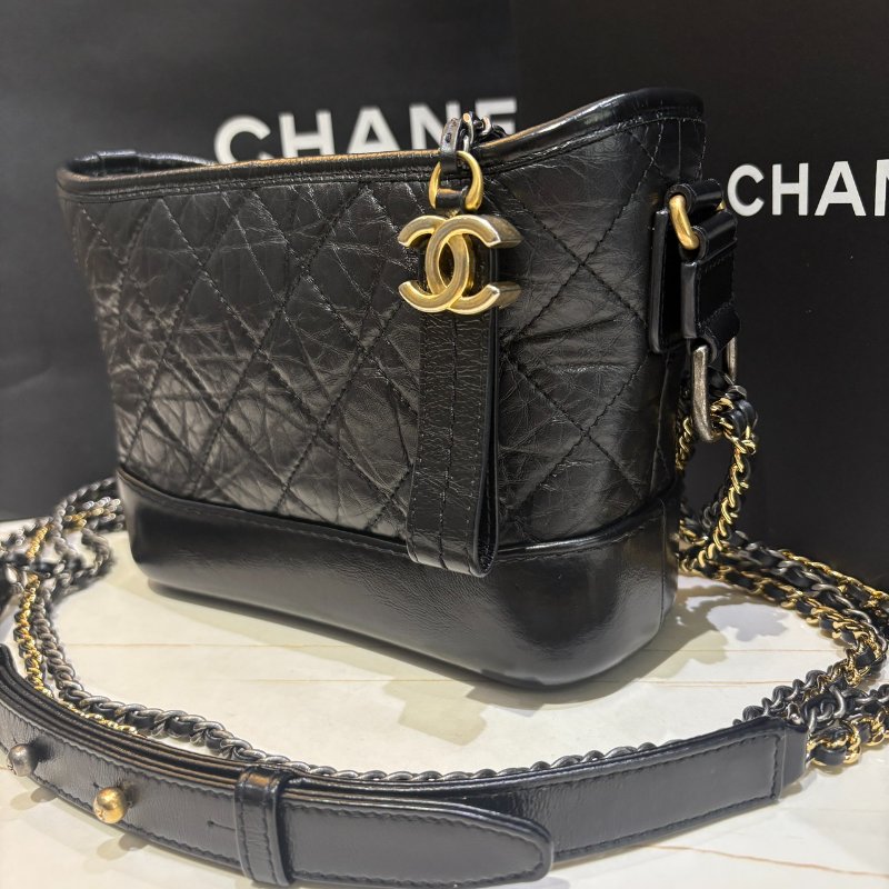*SHIHNA名牌精品* CHANEL Gabrielle Hobo 小牛皮流浪包 保卡款-1