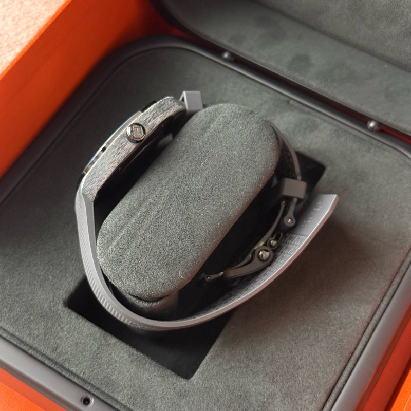 Hermes H08 男裝自動機械手錶 藍色秒針-3