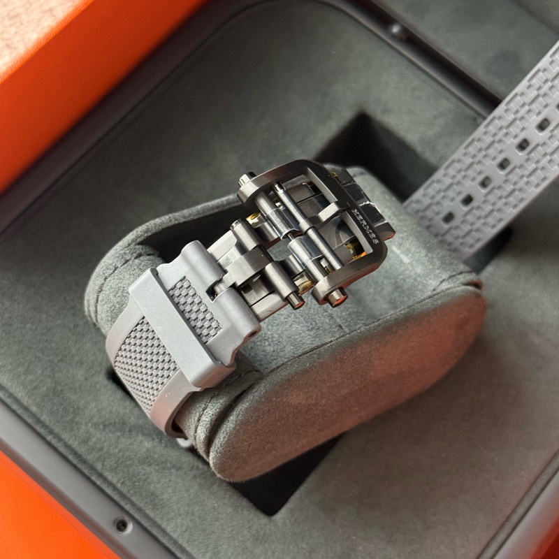 Hermes H08 男裝自動機械手錶 藍色秒針-4