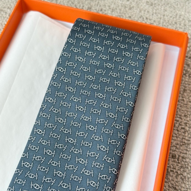 Hermes 男裝灰藍色領帶 領呔-2