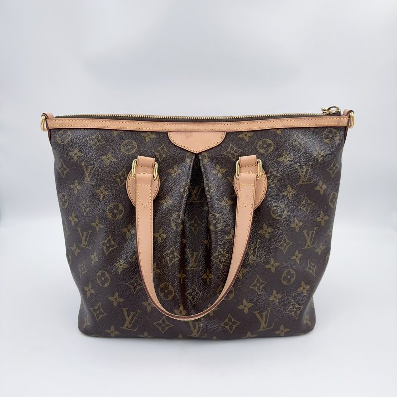 LV原花抓皺PALERMO PM手提肩背包M40145-6