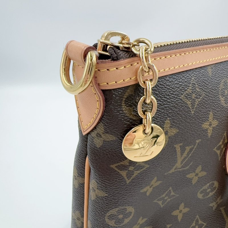 LV原花抓皺PALERMO PM手提肩背包M40145-14