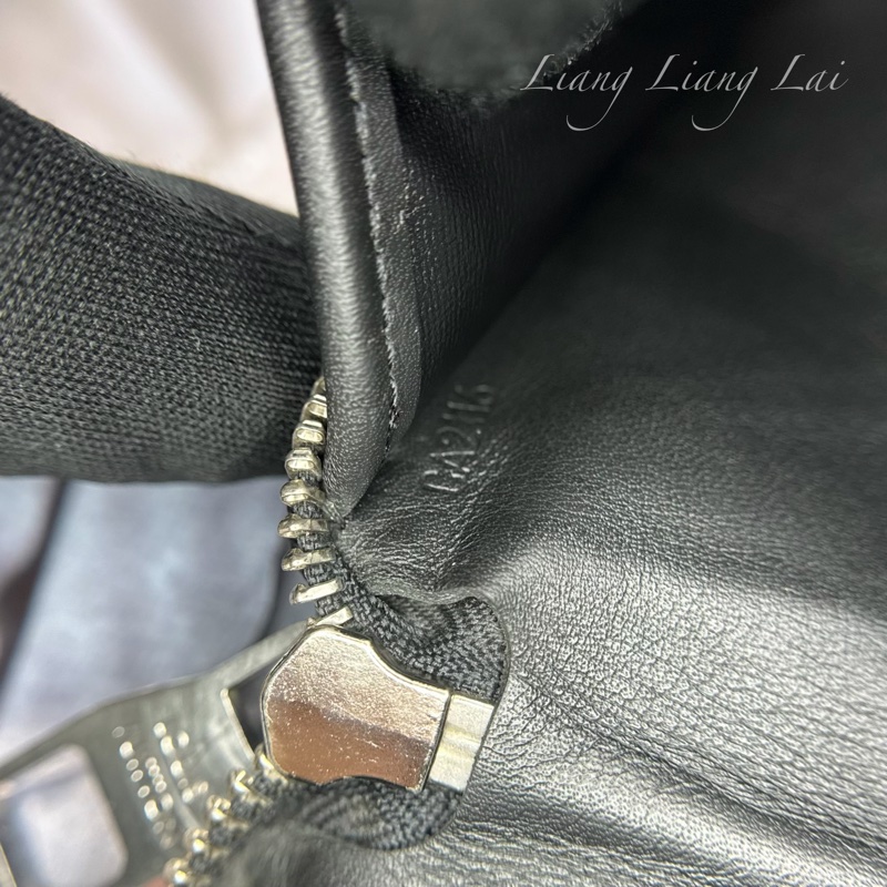 LOUIS VUITTON LV Damier Graphite 迷彩拉鍊黑色長夾-3