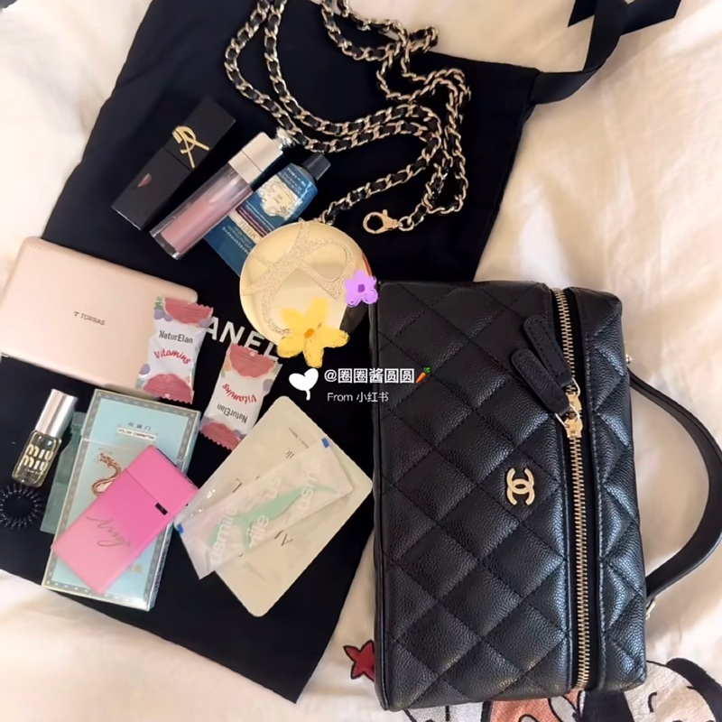 全配💖CHANEL 荔枝皮 Ip 飯盒包-9