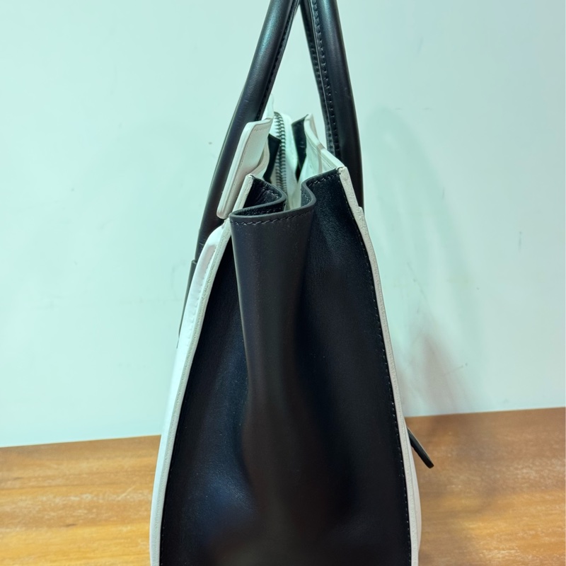 CELINE Micro Luggage 白色/黑色/紅色 牛皮-3