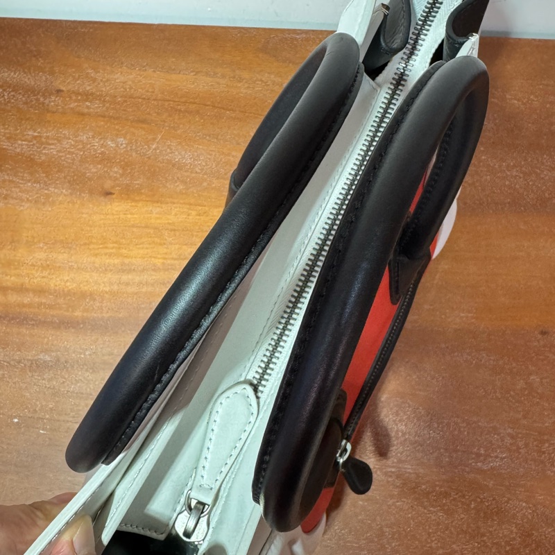 CELINE Micro Luggage 白色/黑色/紅色 牛皮-4