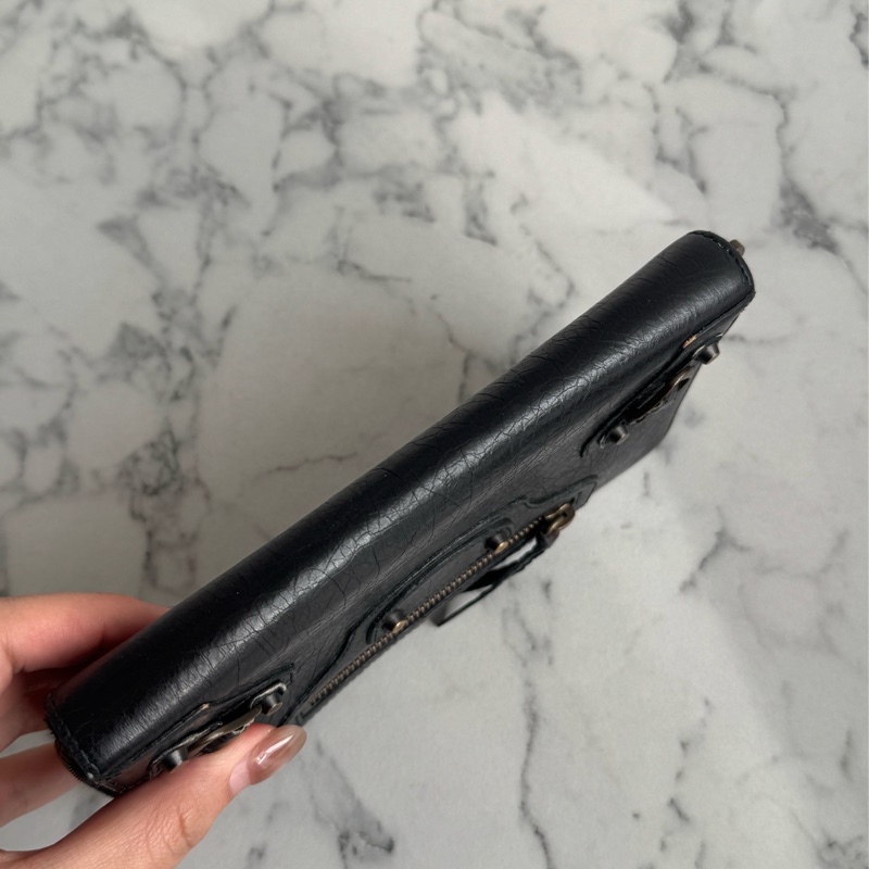 Balenciaga 黑色city機車包長夾🫶超經典價格甜🫶-4