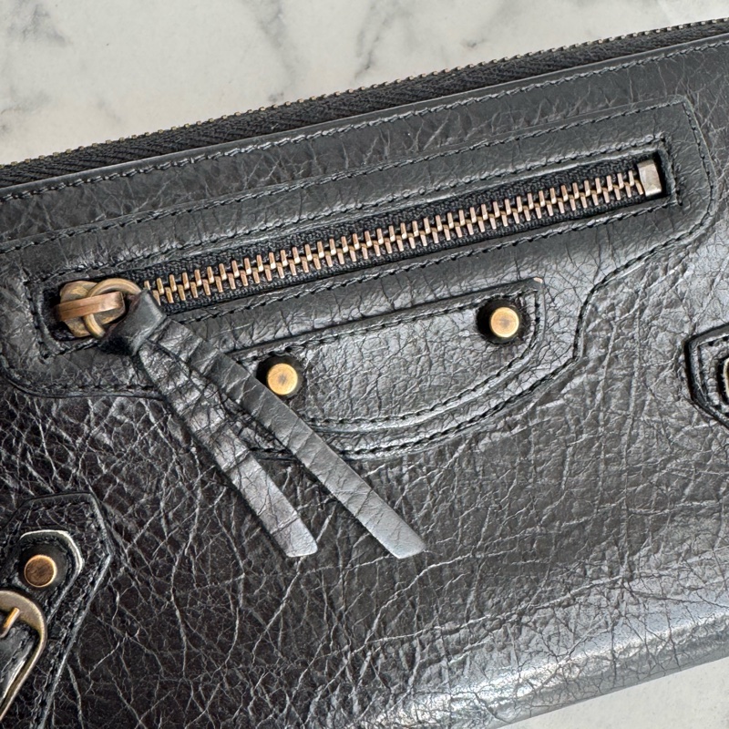 Balenciaga 黑色city機車包長夾🫶超經典價格甜🫶-13