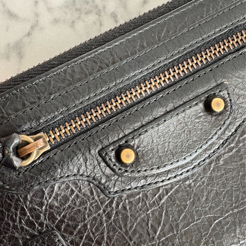 Balenciaga 黑色city機車包長夾🫶超經典價格甜🫶-17