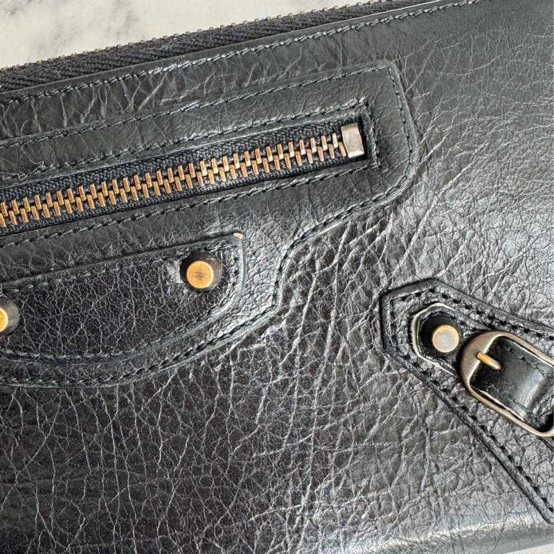 Balenciaga 黑色city機車包長夾🫶超經典價格甜🫶-22