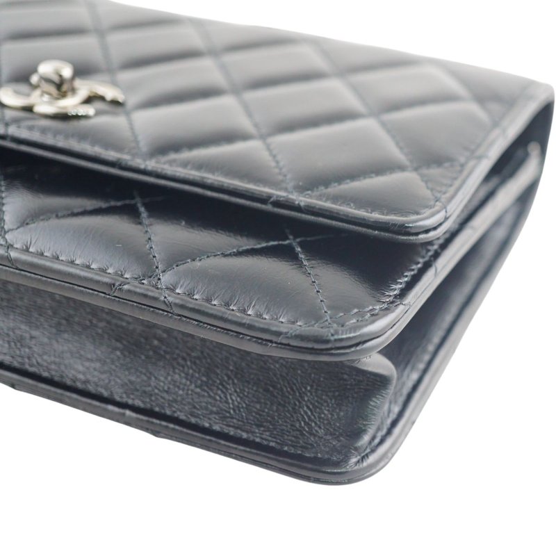 CHANEL 香奈兒 水鑽手柄鍊帶皮夾 WOC 斜背包 肩背包(芯片款/附購證)-8