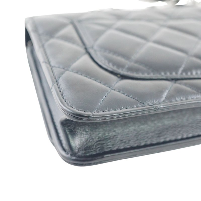 CHANEL 香奈兒 水鑽手柄鍊帶皮夾 WOC 斜背包 肩背包(芯片款/附購證)-9