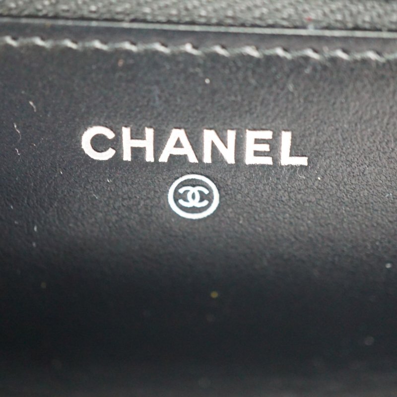 CHANEL 香奈兒 水鑽手柄鍊帶皮夾 WOC 斜背包 肩背包(芯片款/附購證)-13