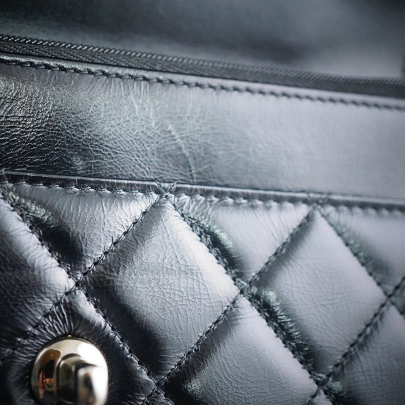 CHANEL 香奈兒 水鑽手柄鍊帶皮夾 WOC 斜背包 肩背包(芯片款/附購證)-20