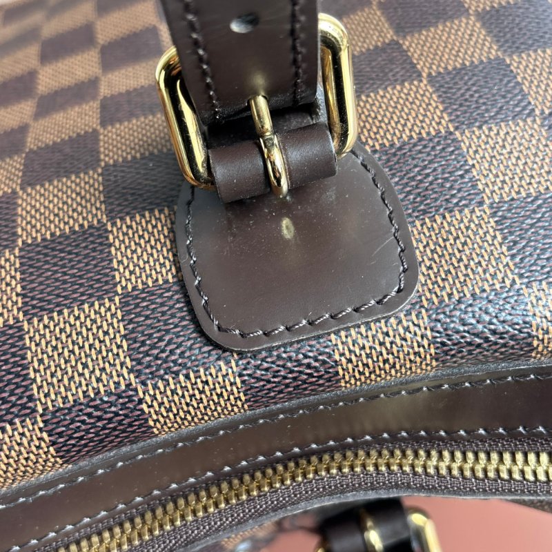::LOUIS VUITTON:: LV N52000 BERKELEY 咖啡色棋盤格手提包 波士頓包-24