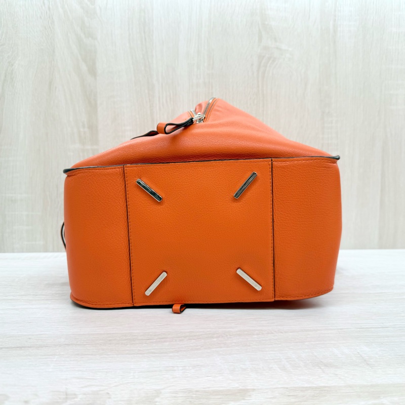 LOEWE橘色牛皮小號吊床包Hammock-6