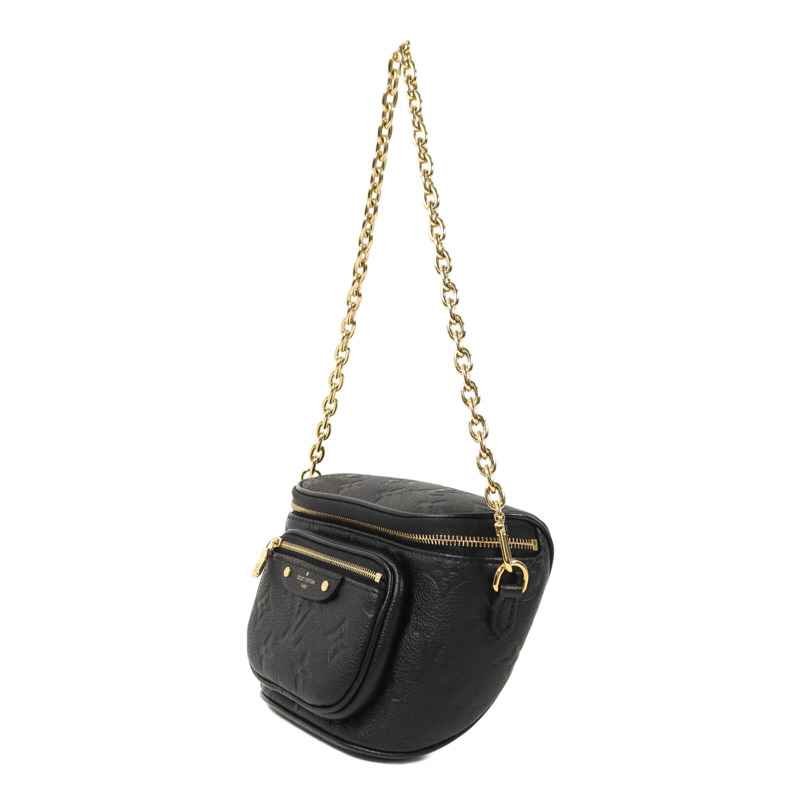 LOUIS VUITTON Monogram Empreinte Mini Bumbag金扣手挽肩背兩用袋-2