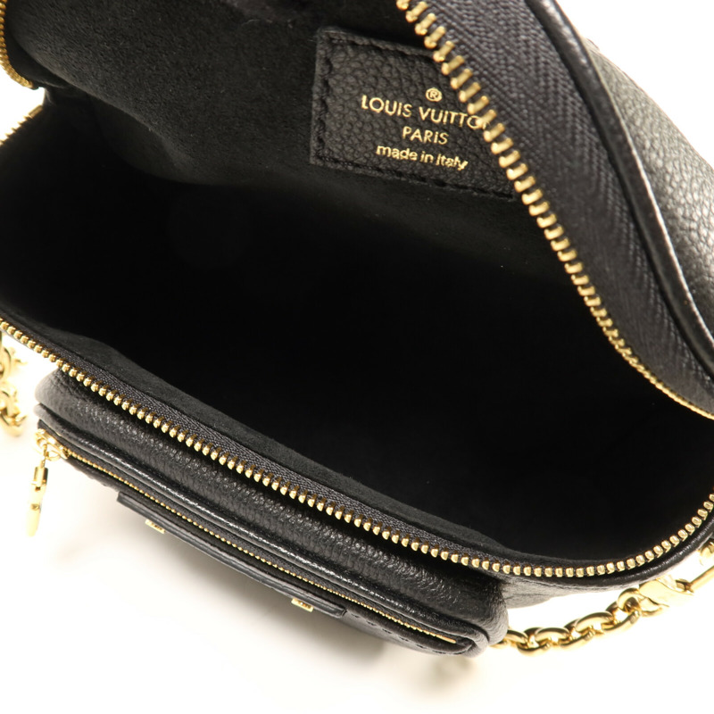 LOUIS VUITTON Monogram Empreinte Mini Bumbag金扣手挽肩背兩用袋-4