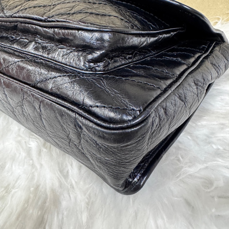 YSL Niki中號 黑復刻牛皮-6