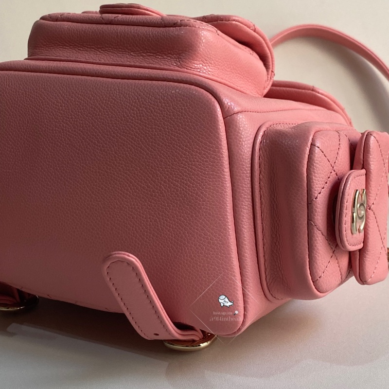 914intheair精品代購『全新閒置』Chanel 坦克雙肩包 duma 後背包 tank 炸彈包-3