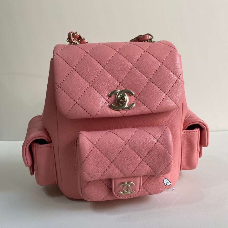 914intheair精品代購『全新閒置』Chanel 坦克雙肩包 duma 後背包 tank 炸彈包-6